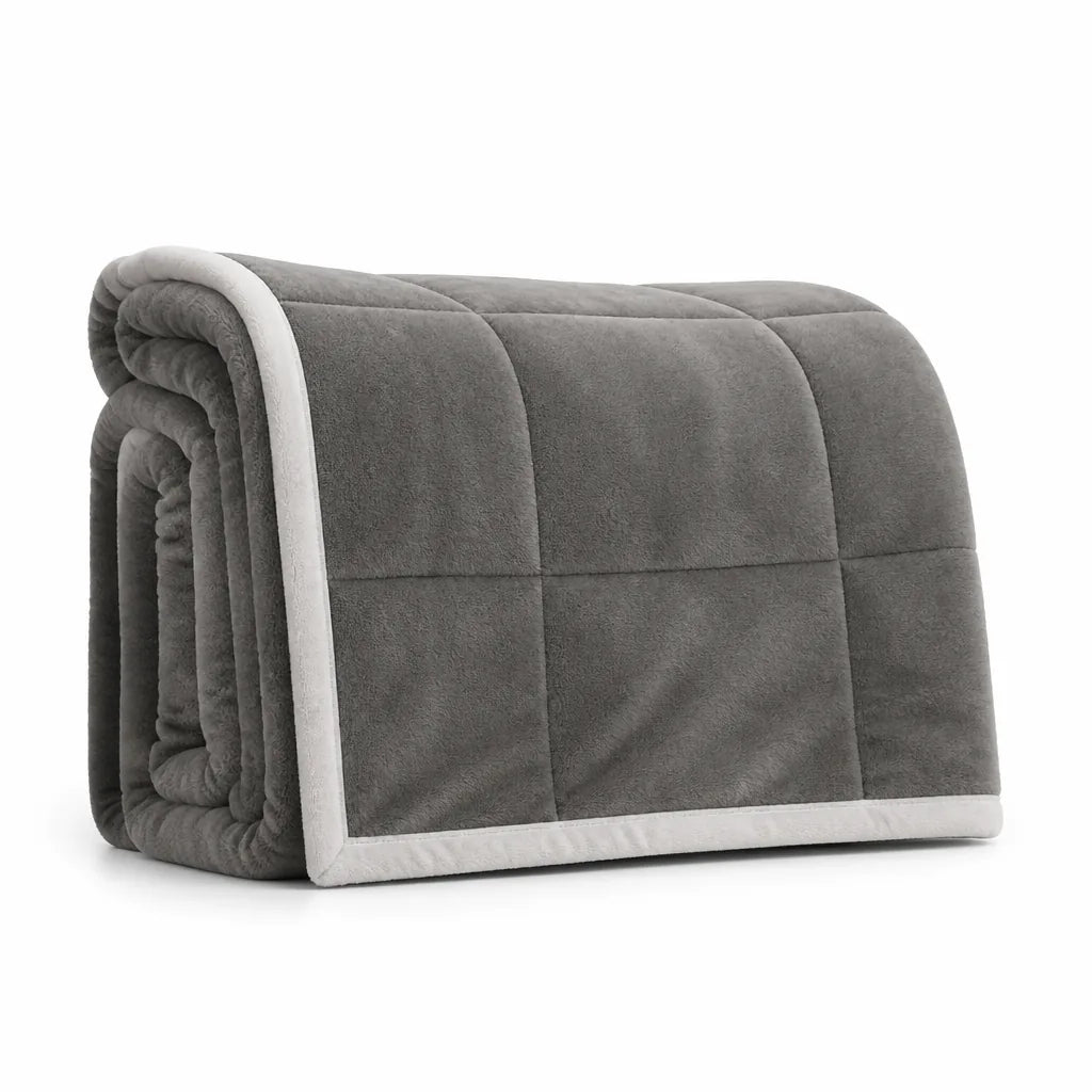 Thick Multi-Layered Coral Fleece And Flannel Blanket