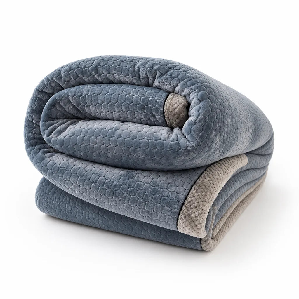Throw Blanket Milk Velvet Jacquard 350 GSM