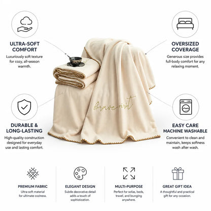 Throw Blanket Oversized Ultra Soft Machine Washable