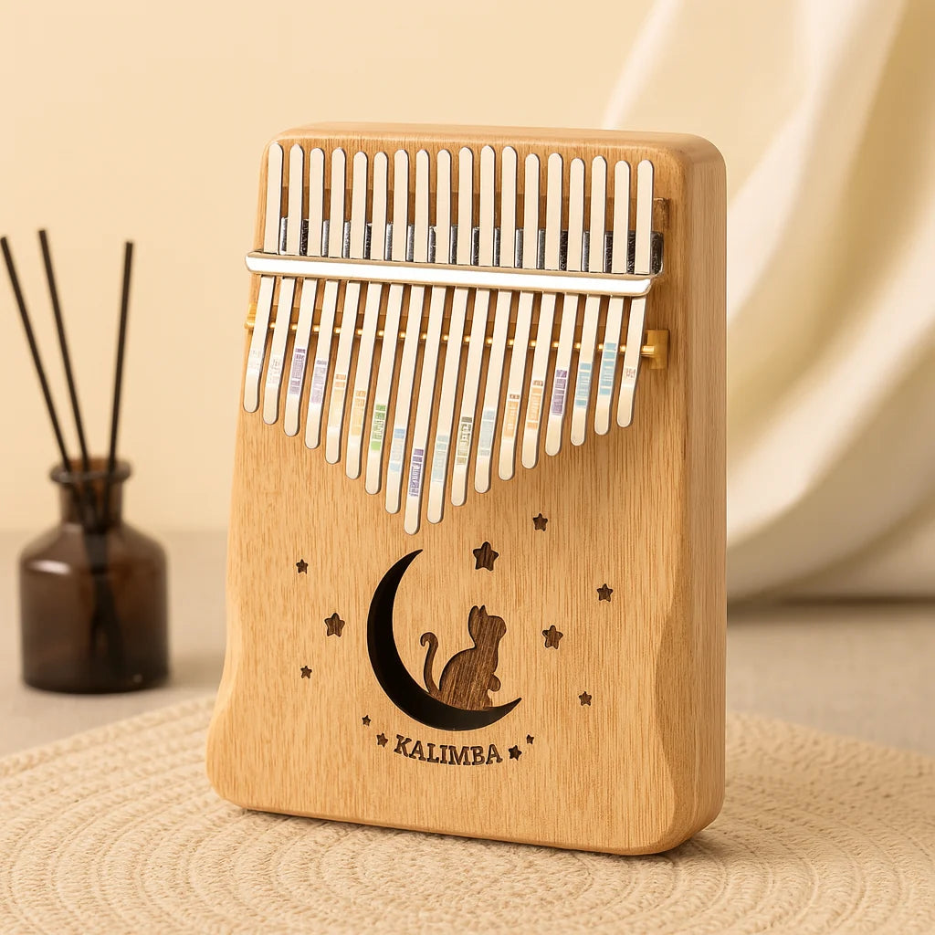 Thumb Piano 17-Note Natural Wood Beginner Kit