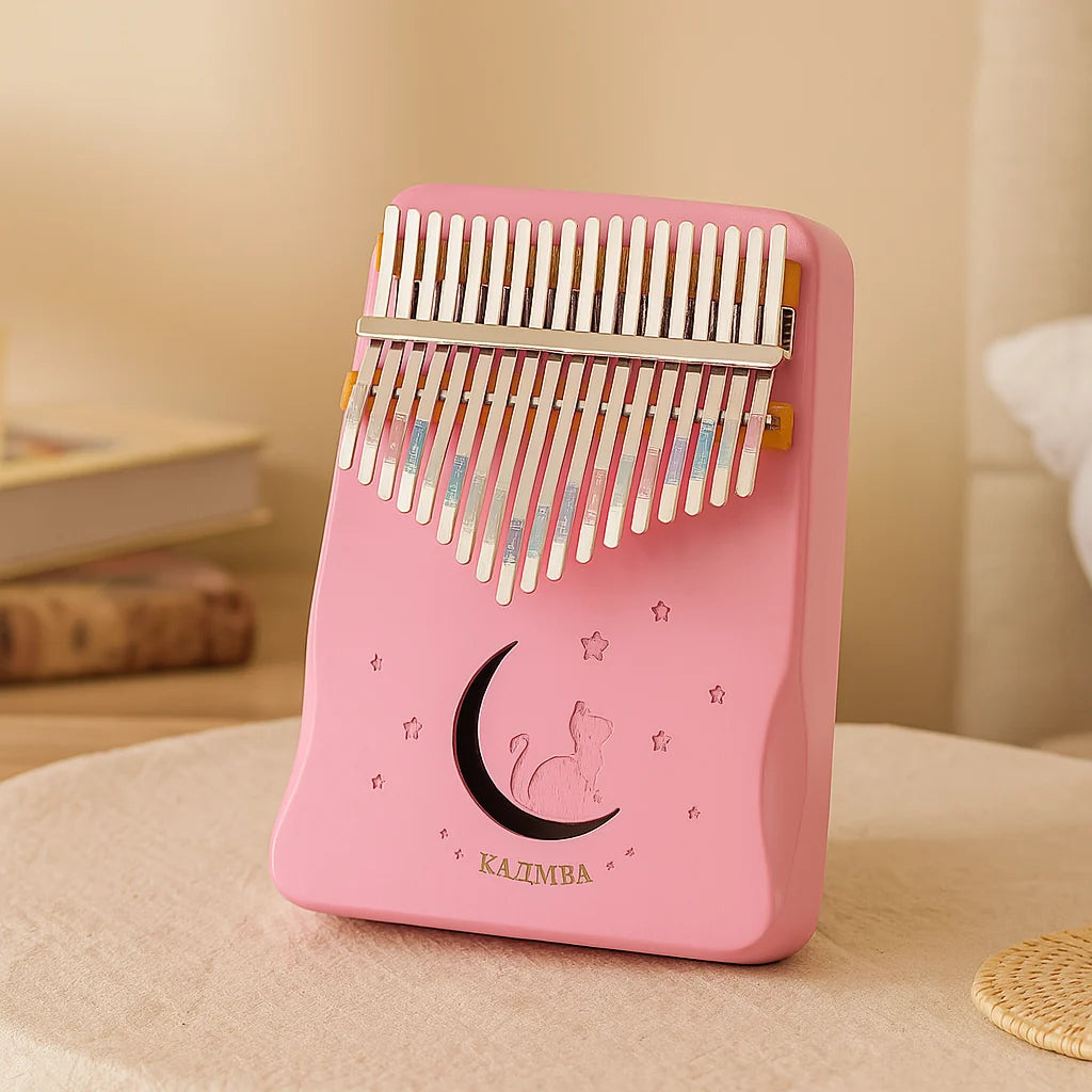 Thumb Piano 17-Note Natural Wood & Tuned Tines