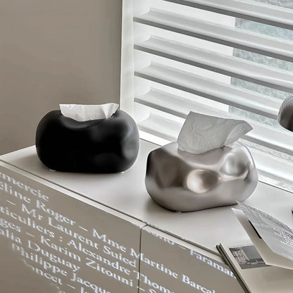 Tissue Box Holder Modern Abstract Smooth Finish