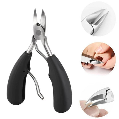 Toenail Clippers Curved Precision Blade Ergonomic Non-Slip Grip