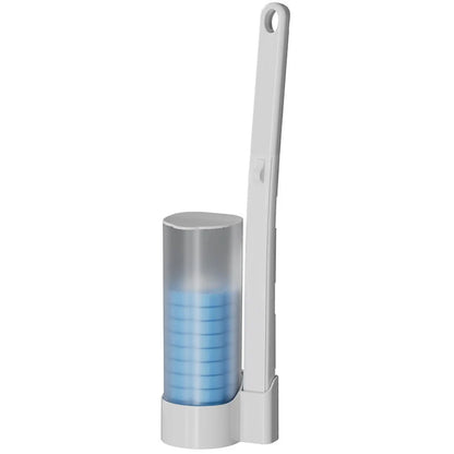 Toilet Brush Set Disposable Heads Push-Button Eighteen Refills