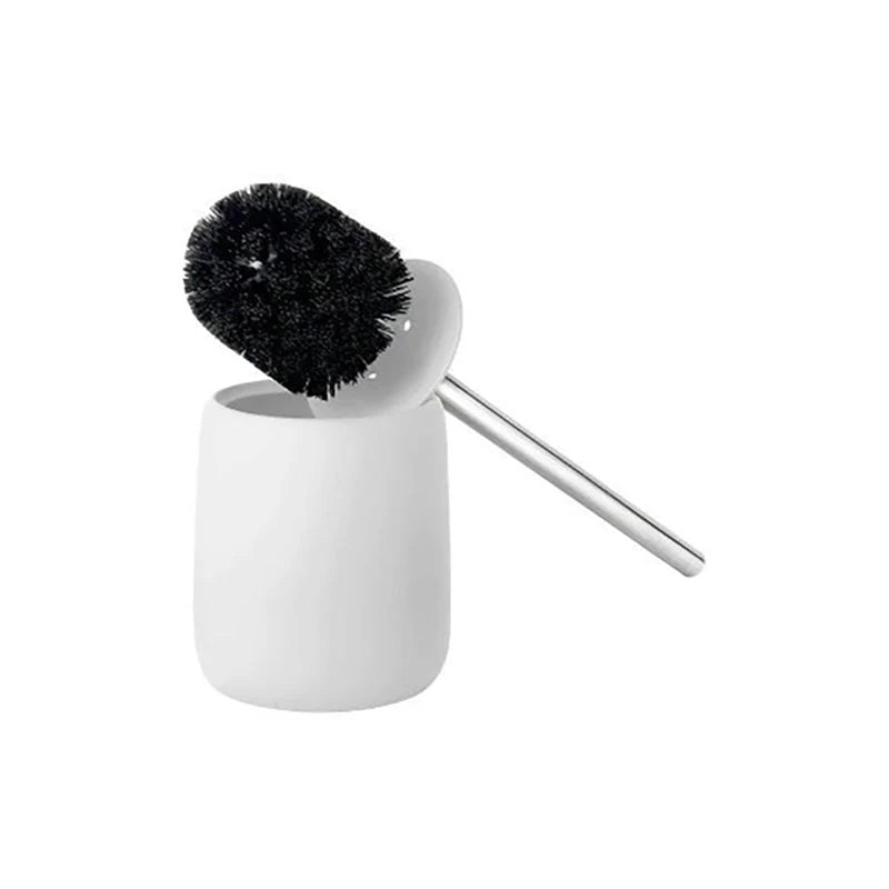 Toilet Brush With Holder Silky Matte Finish Hygienic Storage