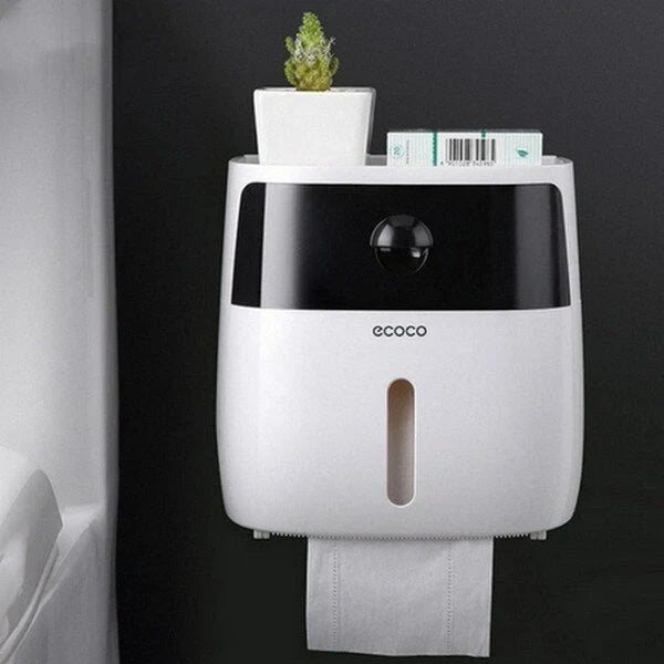 Toilet Paper Holder Waterproof Wall-Mounted Towel Storage