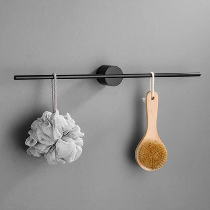 Towel Holder Brushed Aluminum Portable No Installation
