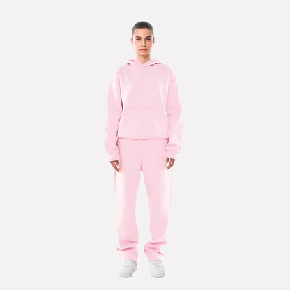 Tracksuit Set Unisex Matching Jacket & Pants Elastic Waistband