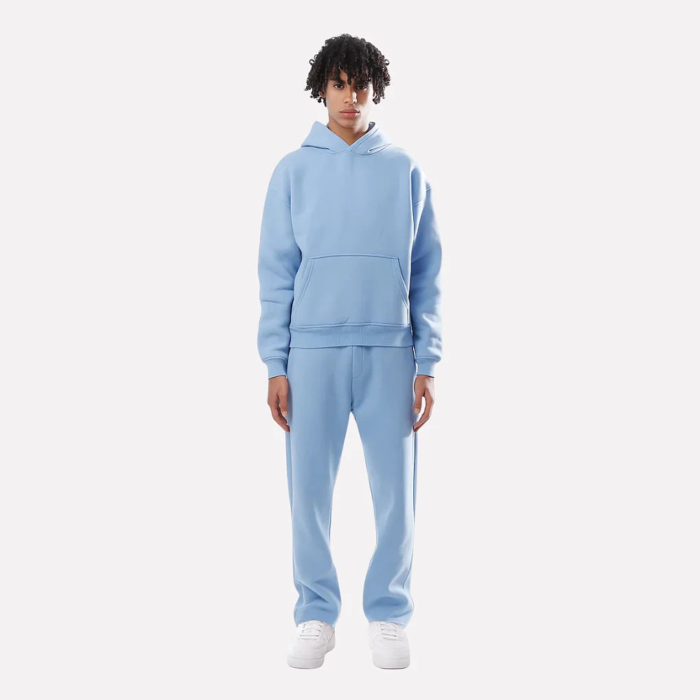 Tracksuit Set Unisex Matching Jacket & Pants Elastic Waistband