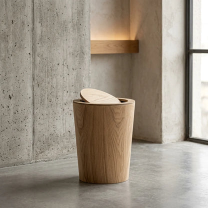 Trash Can 360 Degree Swing Lid Concealed Bag Holder