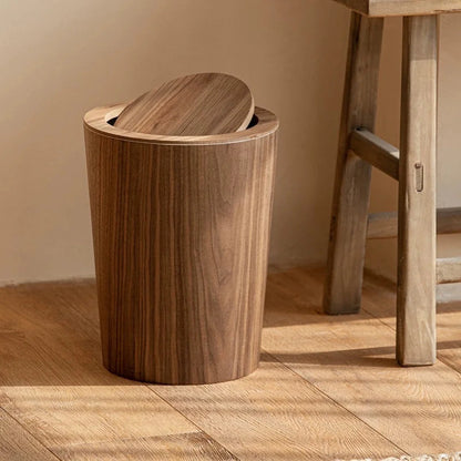 Trash Can 360 Degree Swing Lid Concealed Bag Holder