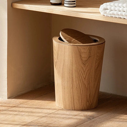 Trash Can 360 Degree Swing Lid Concealed Bag Holder