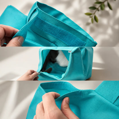 Travel Cat Carrier Pouch Anti-Scratch Breathable Mesh Foldable