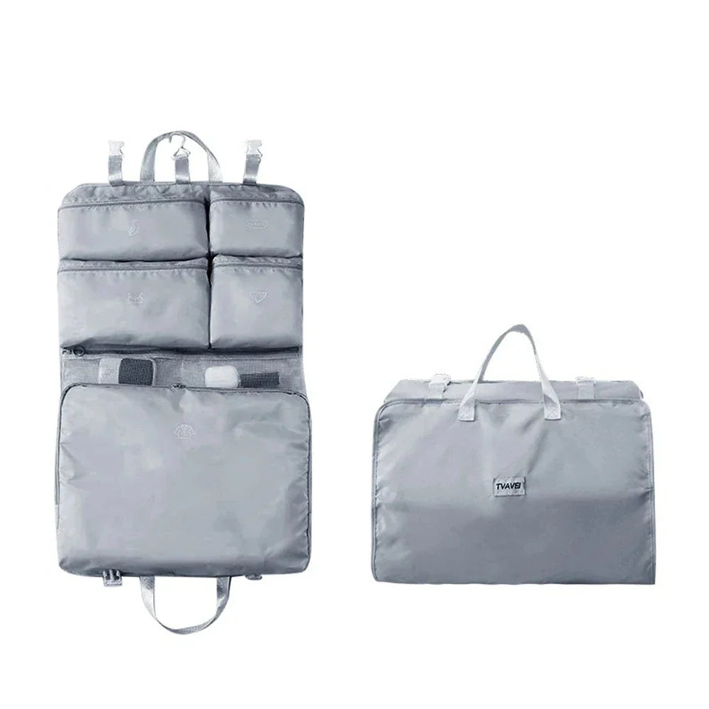 Travel Organizer Bag Foldable Hanging Design 6 Compartments