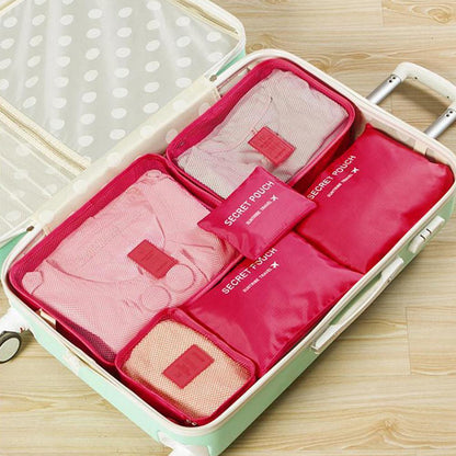 Travel Packing Cubes Water-Resistant Mesh Set of 6