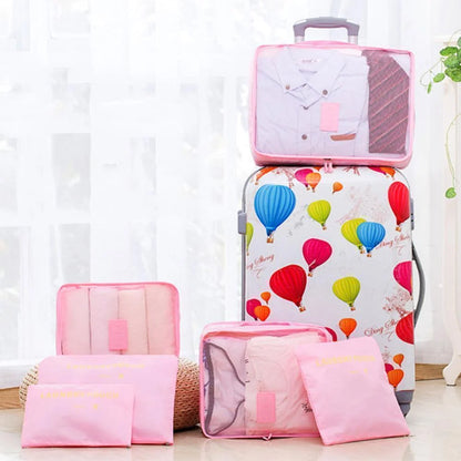 Travel Packing Cubes Water-Resistant Mesh Set of 6