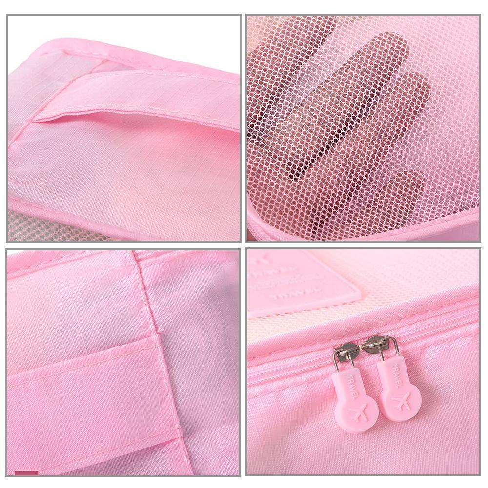 Travel Packing Cubes Water-Resistant Mesh Set of 6
