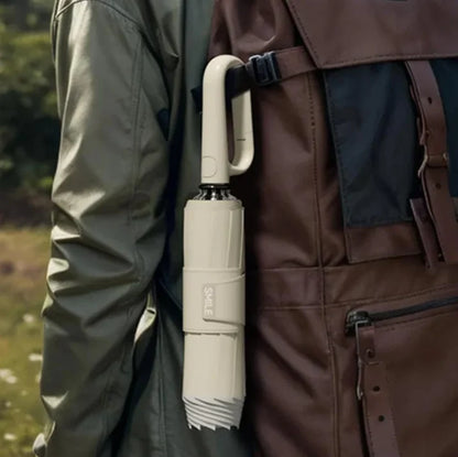 Travel Umbrella Wind-Resistant Automatic Open & Close Reflective Trim