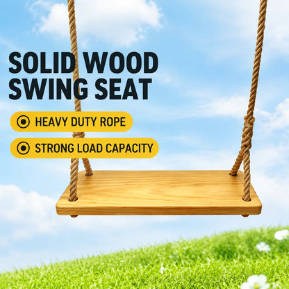 Tree Swing Seat Elm Wood With Hanging Kit