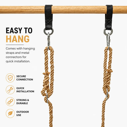Tree Swing Seat Elm Wood With Hanging Kit