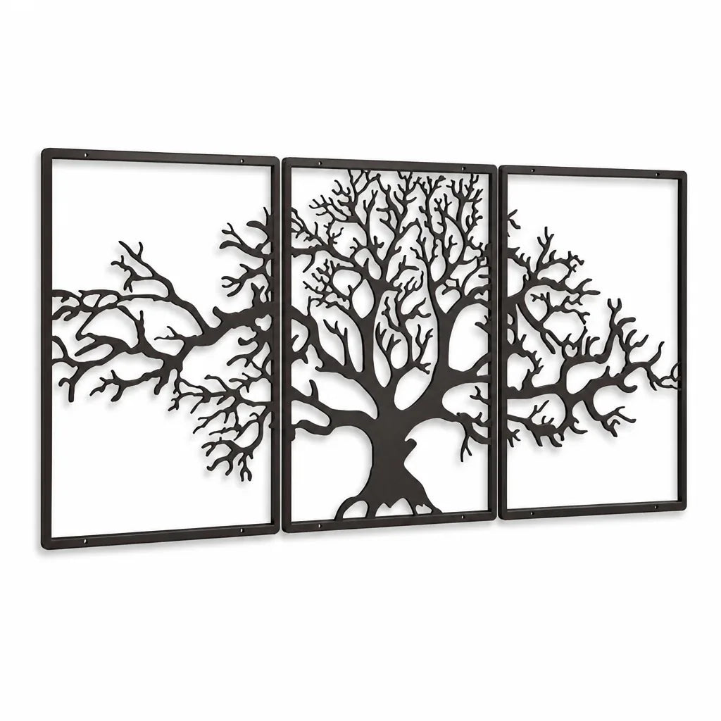 Tree of Life Metal Wall Art (3-Piece)