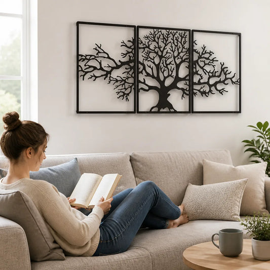 Tree of Life Metal Wall Art (3-Piece)
