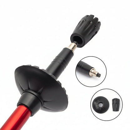 Trekking Pole Adjustable 43-51 In Aluminum Wrist Strap