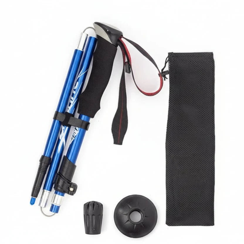 Trekking Pole Adjustable 43-51 In Aluminum Wrist Strap