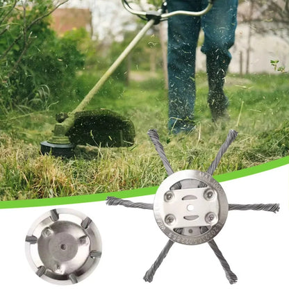 Trimmer Attachment Rotating Steel Brush Universal Fit