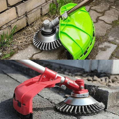 Trimmer Brush Head Twisted Carbon Steel Weed & Moss Clearing