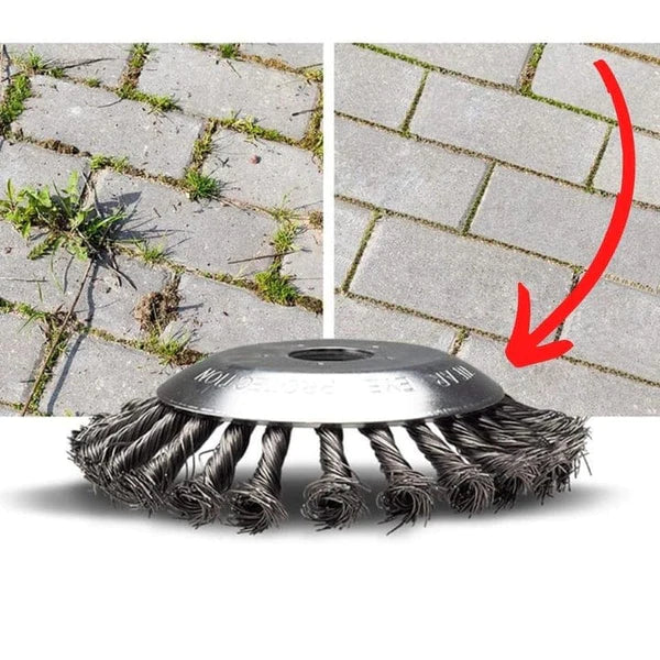 Trimmer Brush Head Twisted Carbon Steel Weed & Moss Clearing
