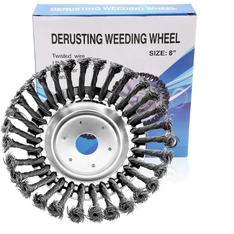 Trimmer Brush Head Twisted Carbon Steel Weed & Moss Clearing