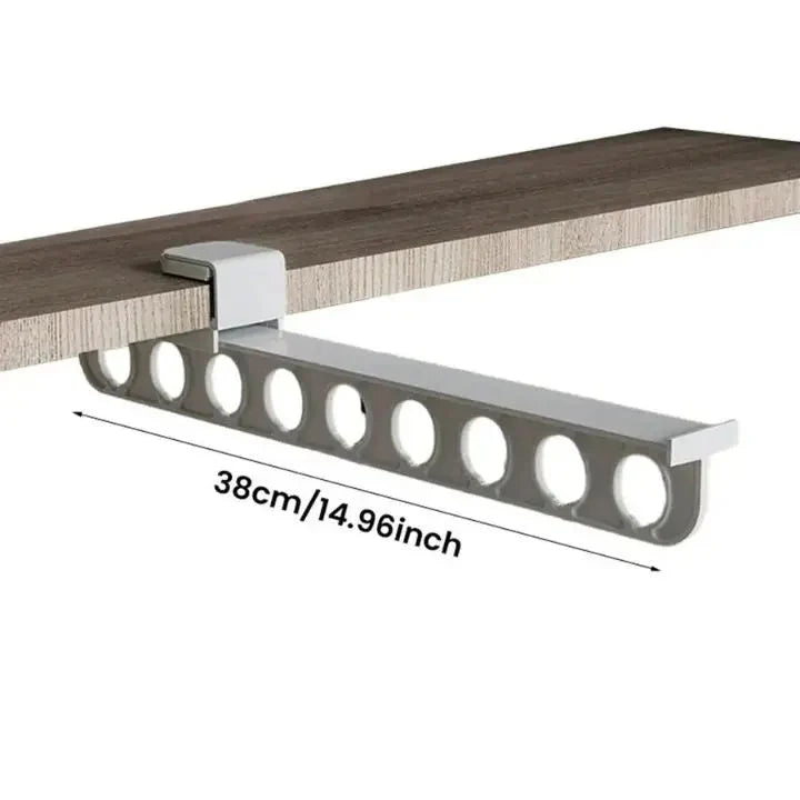 Trouser Hanger Retractable Space-Saving Adhesive Mounting