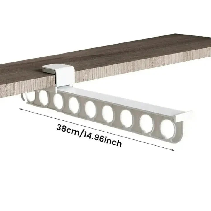 Trouser Hanger Retractable Space-Saving Adhesive Mounting