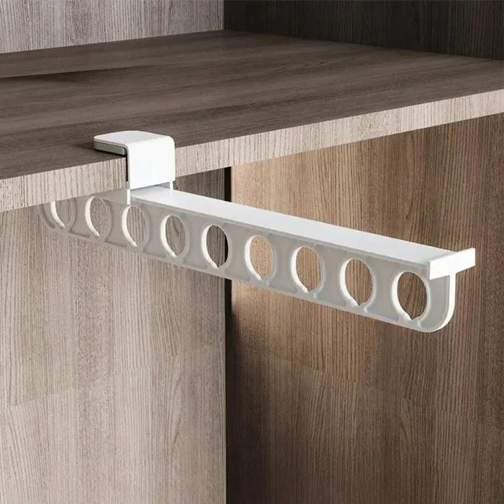 Trouser Hanger Retractable Space-Saving Adhesive Mounting