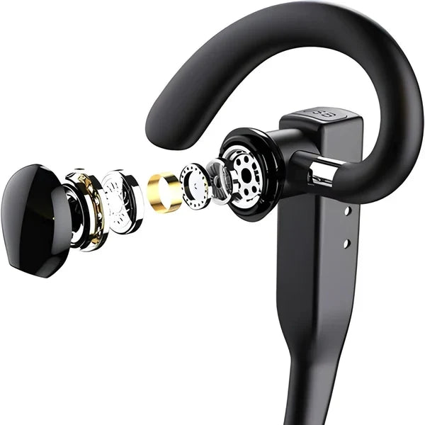 Trucker Bluetooth Headset Dual Mic Noise-Canceling 25-Hour Talk Time
