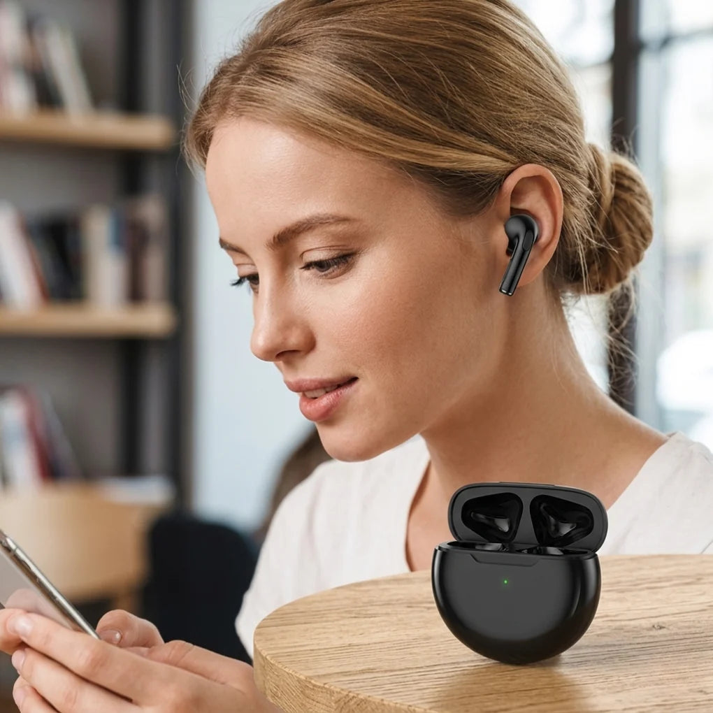 True Wireless Earbuds Bluetooth 5.0 Charging Case & Built-In Mic