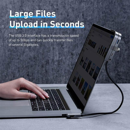 USB-C Hub Adapter 6-Port 4K HDMI Aluminum Alloy