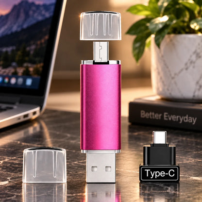 USB Flash Drive OTG Plug-And-Play Pocket-Sized