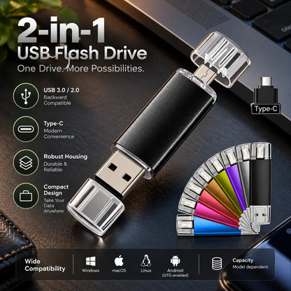 USB Flash Drive OTG Plug-And-Play Pocket-Sized