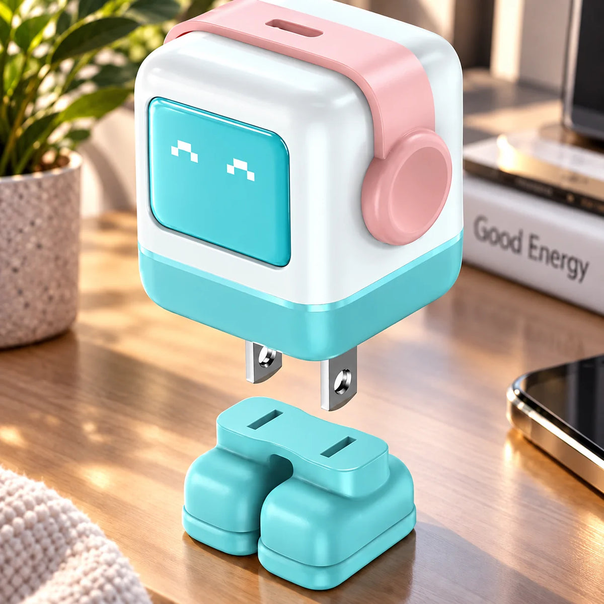 USB Wall Charger Fast Charge Dual USB-C & USB-A
