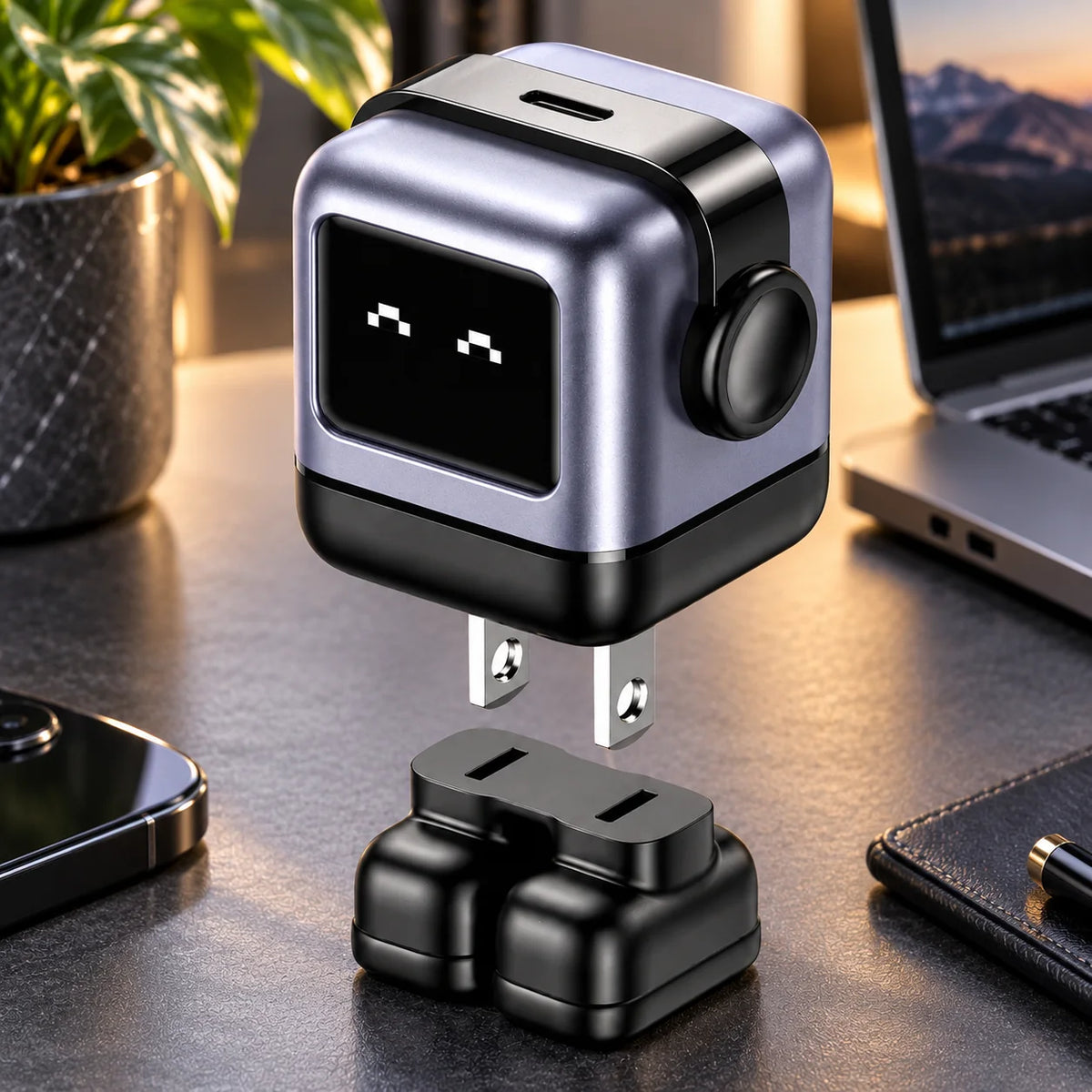 USB Wall Charger Fast Charge Dual USB-C & USB-A