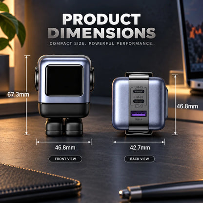 USB Wall Charger Fast Charge Dual USB-C & USB-A