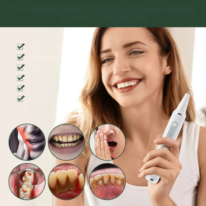 Ultrasonic Tooth Cleaner Tartar & Stain Removal Built-In Display