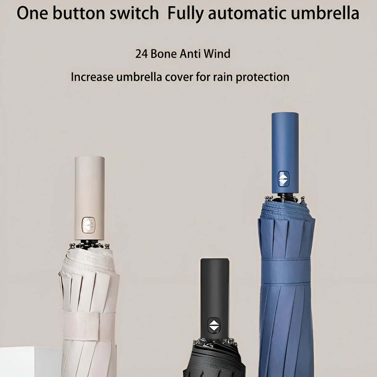 Umbrella Automatic Open-Close SPF 50 Windproof