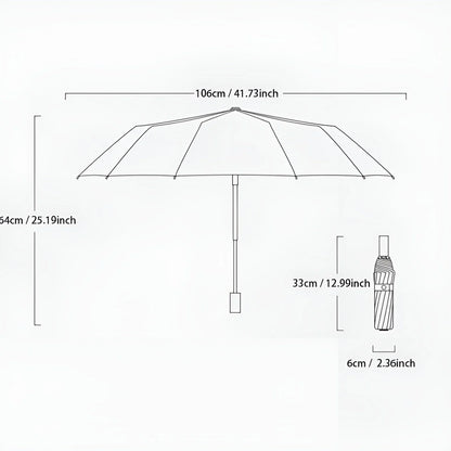 Umbrella Automatic Open-Close SPF 50 Windproof