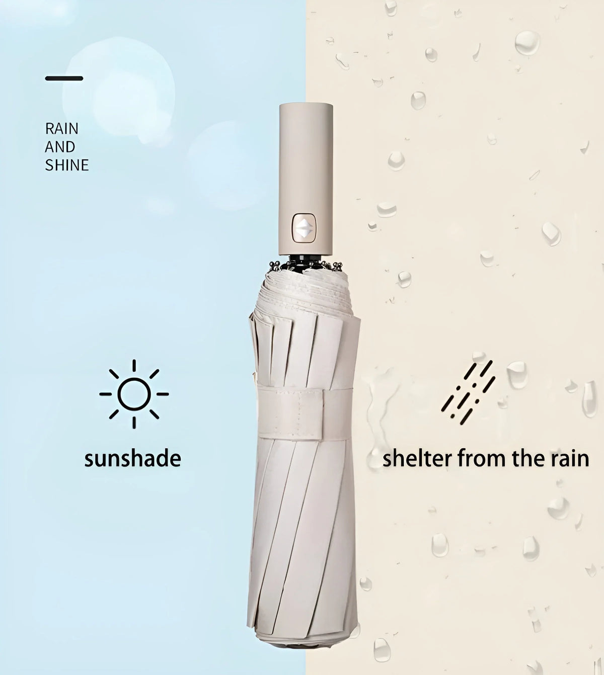 Umbrella Automatic Open-Close SPF 50 Windproof