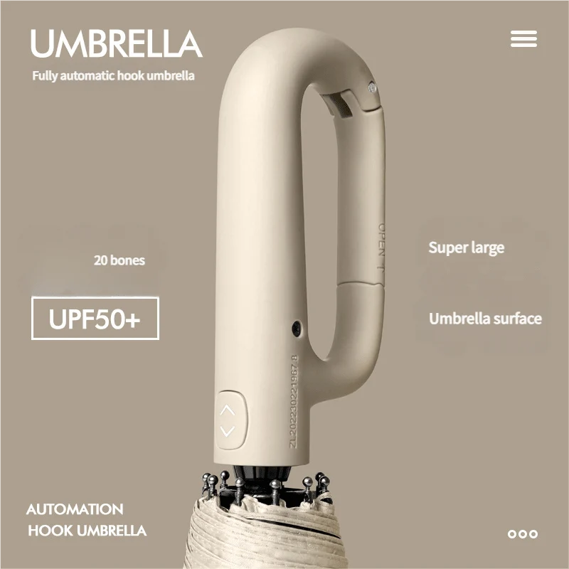 Umbrella Automatic Wind-Resistant Compact One-Handed Operation