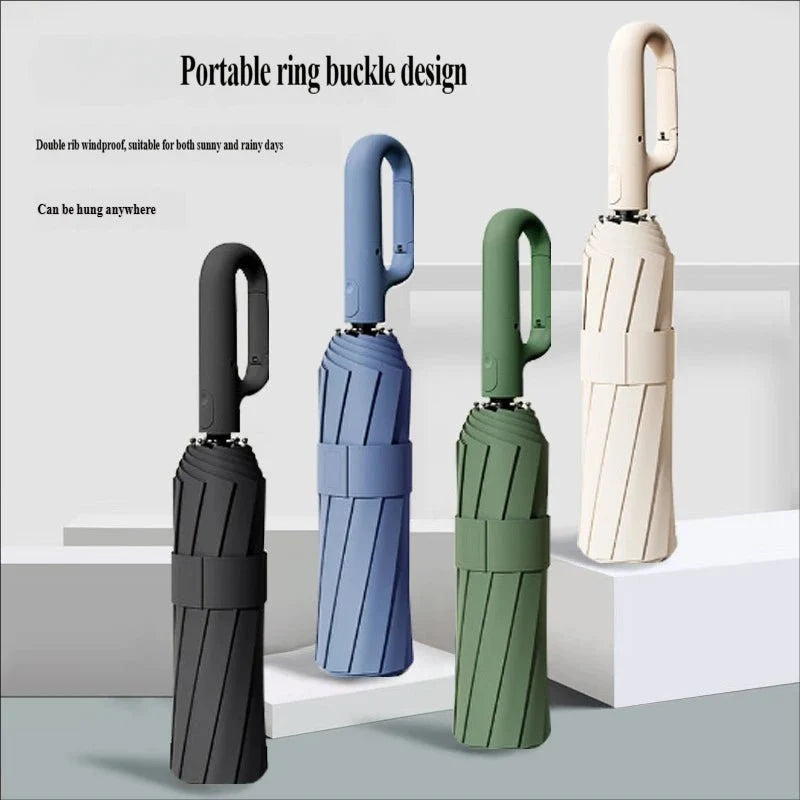 Umbrella Automatic Wind-Resistant Compact One-Handed Operation