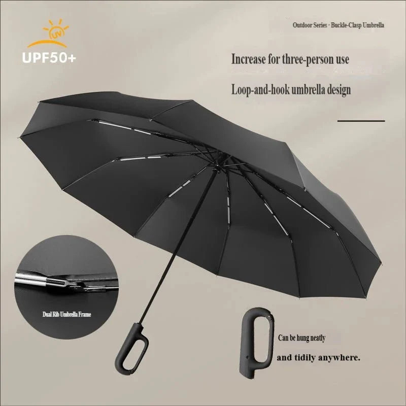 Umbrella Automatic Wind-Resistant Compact One-Handed Operation